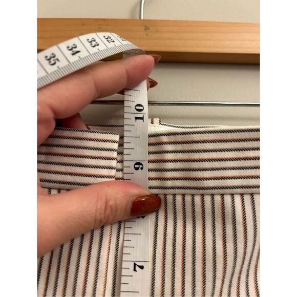 NWT Theory Treeca multi color stripe ankle pants size 6 - Picture 6 of 9